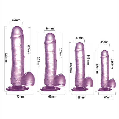 Hot Sale Ukuran Besar Plastik Murah dan Berwarna Dildo TPE Realistis Besar Penis buatan untuk Wanita Penis mainan seks untuk Wanita