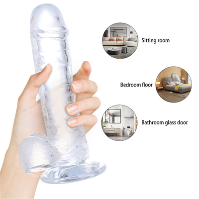 Hot Sale Ukuran Besar Plastik Murah dan Berwarna Dildo TPE Realistis Besar Penis buatan untuk Wanita Penis mainan seks untuk Wanita