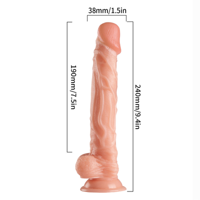 Penjualan panas mainan seks penis buatan besar plastik dildo untuk wanita