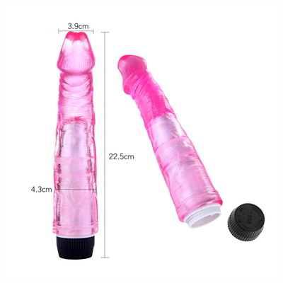 Vibrator penis TPE tanpa langkah Penis buatan untuk wanita