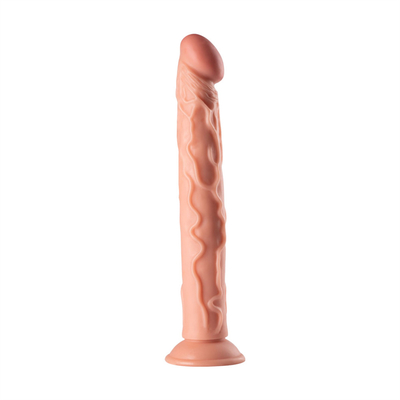 Dildos realistis dengan cangkir sedot besar untuk wanita