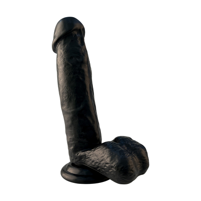 2023 Amerika Hot-penjualan PVC Besar Realistis Dildo Dengan Sucker Kuat Glans Nyata dan Testicle Tinggi Vaginal G-spot An