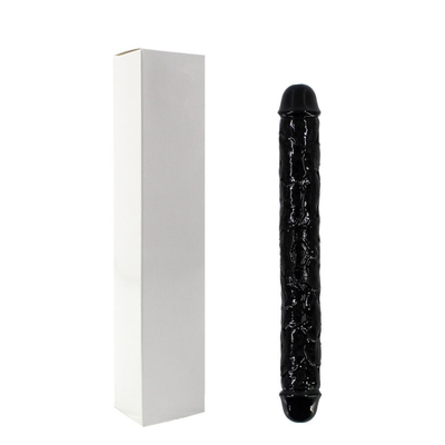 Super Soft TPE Dua Kepala Dildo Realistik Seks Mainan Penis Untuk Wanita