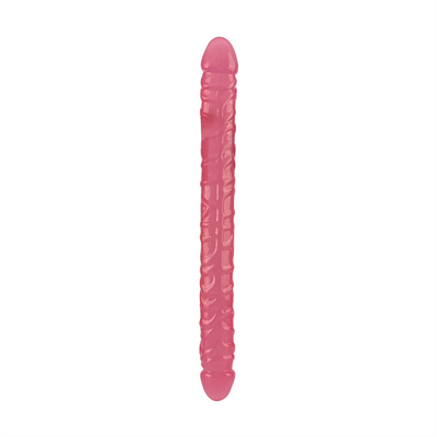 Jellies-Realistic Double Dong Adult Dildo Sex Toys untuk Lesbian Waterproof Flexible Dildo untuk Wanita Vaginal G-spot dan An
