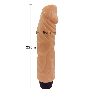 22 cm (8.66 Inch) Dildo Vibrator Natural Feeling Grosir Harga Murah Vibration Seks Dildo Hot Selling Vibrati yang Realistis