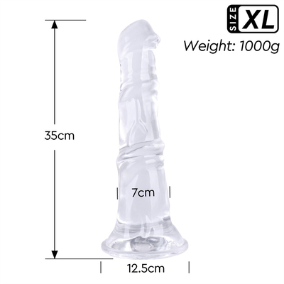 Baru Super panjang besar dildo penis karet buatan berkualitas tinggi cair silikon besar penis mainan seks untuk wanita