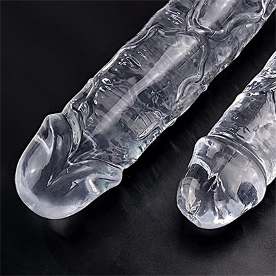 Realistis Jelly Dildo untuk pemula, 7 inci Crystal G-Spot Dildos, Fleksibel Penis Penis dengan Suction Cup untuk Hand Free Pl