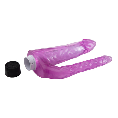 Baru Datang Permainan Seks Wanita Bergetar Double Dildo TPE Vibrator Di Promosi