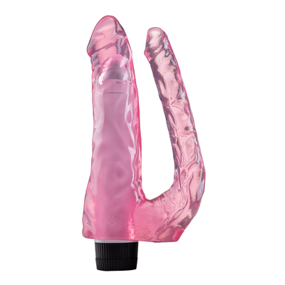 Baru Datang Permainan Seks Wanita Bergetar Double Dildo TPE Vibrator Di Promosi