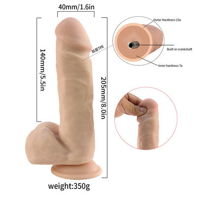 Panas 7.2 Inci Soft Silicone Dildo Penis Karet Dengan Kuat Suction Cup Dewasa Sex Toy Dildo untuk Wanita