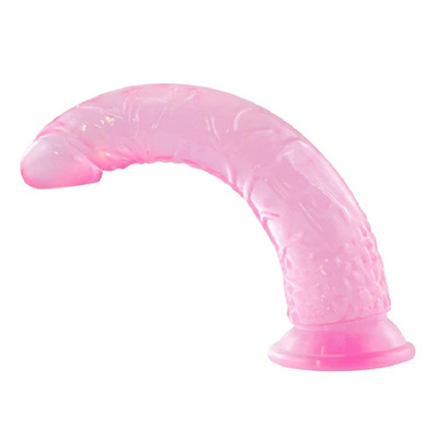 G Spot Realistis Jelly Dildo dengan Kuat Suction Cup Fleksibel Penis Harness Kompatibel Anal Dewasa Sex Toys untuk Wanita