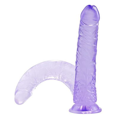 G Spot Realistis Jelly Dildo dengan Kuat Suction Cup Fleksibel Penis Harness Kompatibel Anal Dewasa Sex Toys untuk Wanita