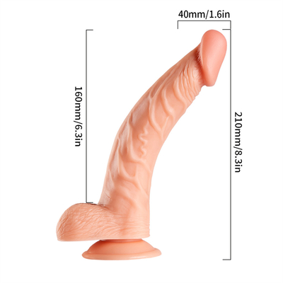 Soft Jelly Artificial Penis Berbagai Ukuran Dick Toy untuk Dewasa Berwarna-warni Kristal Karet Penis Besar Realistis Dildo Untuk Wom