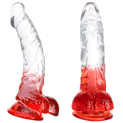 Soft Jelly Artificial Penis Berbagai Ukuran Dick Toy untuk Dewasa Berwarna-warni Kristal Karet Penis Besar Realistis Dildo Untuk Wom