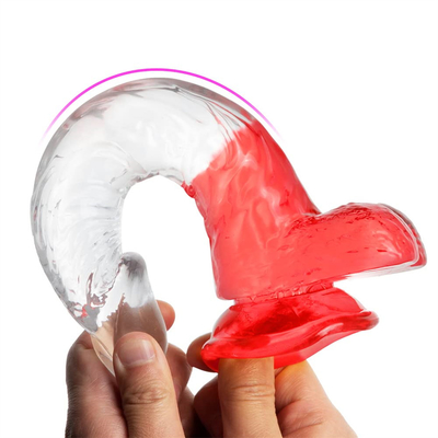 Soft Jelly Artificial Penis Berbagai Ukuran Dick Toy untuk Dewasa Berwarna-warni Kristal Karet Penis Besar Realistis Dildo Untuk Wom