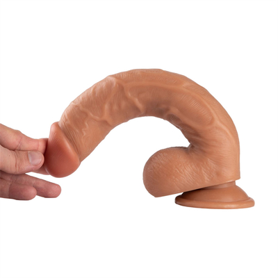 Super besar realistis PVC dildo besar dengan kuat sedotan murah dildo mainan dewasa untuk wanita toko seks