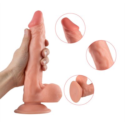 9.25 Inci Besar Dick Drop Pengiriman Plastik Lembut PVC Gratis Sampel Produk Besar Hitam Penis Dildo dan Vibrator untuk Wanita