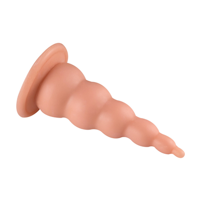 PVC Butt Plug Dengan Suction Cup Gay Prostate Massager Wanita Masturbasi Soft Bead Untuk Anal Sex Toy