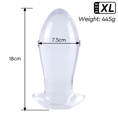 Skin Friendly Tpe Hollow Anal Plug With Out Leak-Proof Expander Transparan Peep Anal Dilator Anal