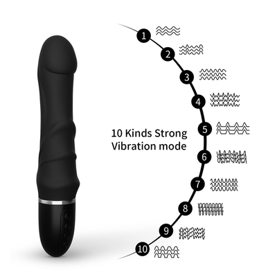 Mainan seksi bergetar G Spot Klitoris silikon nirkabel dildo Mainan seksi pijat tongkat untuk wanita Vagina vibrator