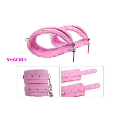 Kulit Pvc Puting Clamp Mulut Gag Ankle Game Cina Pengendalian Fetish Perbudakan Set Tali Bermain Produk Self Sexy Kit Devi