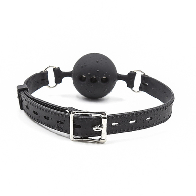 Silikon Ball Gag, napas mulut gag dengan sabuk silikon untuk Adult Play