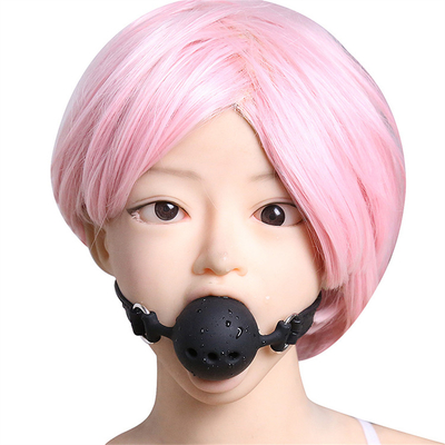 Silikon Ball Gag, napas mulut gag dengan sabuk silikon untuk Adult Play