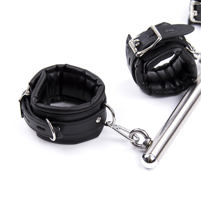 Ankle Wrist Bar Bondage Restraint Dengan Neck Collar Fetish SM Leg Handcuffs Handcuffs Spreader Bar
