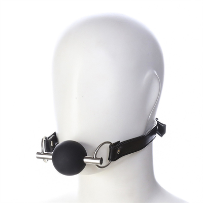 Dewasa SM Bondage Gear Mulut Bola Gag Dengan PU Kulit Tali Fetish Pasangan Restraint Mainan