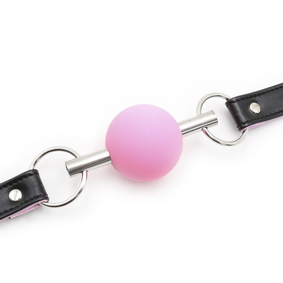 Dewasa SM Bondage Gear Mulut Bola Gag Dengan PU Kulit Tali Fetish Pasangan Restraint Mainan