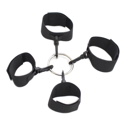 Cat hitam bondage kain tempat tidur untuk SM bondage