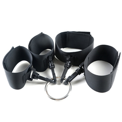 Cat hitam bondage kain tempat tidur untuk SM bondage