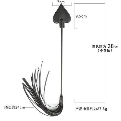 PU Kulit Perbudakan Tickler Whip Paddle Flogger Adult Sex Role Play Kulit Whip