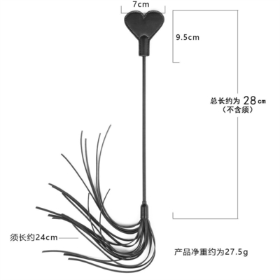 PU Kulit Perbudakan Tickler Whip Paddle Flogger Adult Sex Role Play Kulit Whip