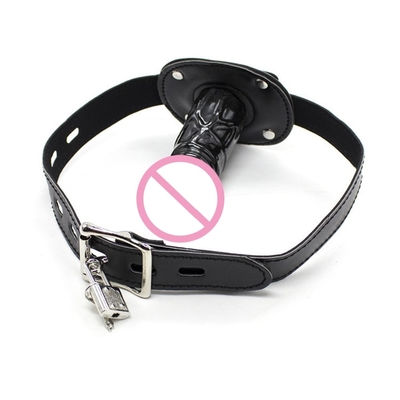 SM Adult Erotika Dildo Tutup Mulut Dildos Hitam Panjang Untuk Seks Open Mouth Bondage Gag Alternatif Produk Dewasa Erotika M