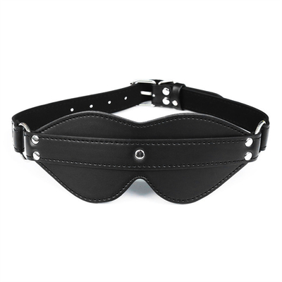 BDSM Eyemask Perbudakan PU Kulit SM Game Bermain Blindfold Seks untuk Pria