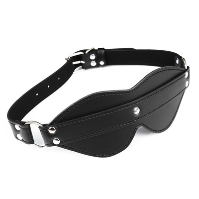 BDSM Eyemask Perbudakan PU Kulit SM Game Bermain Blindfold Seks untuk Pria