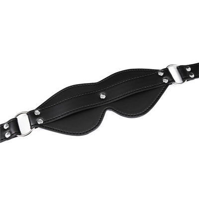BDSM Eyemask Perbudakan PU Kulit SM Game Bermain Blindfold Seks untuk Pria