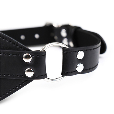 BDSM Eyemask Perbudakan PU Kulit SM Game Bermain Blindfold Seks untuk Pria