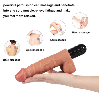 Badan Aman Penis Nyata Bergetar Mainan Seks Dildo Listrik Untuk Wanita