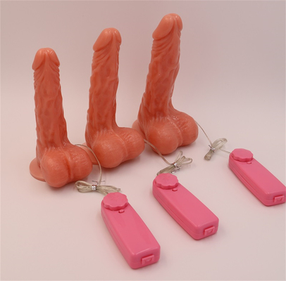 Realistis Dildo Body Safe Material Lifelike Besar Penis Penis dengan Kuat Suction Cup Dildo Vibrator dengan Pemanasan