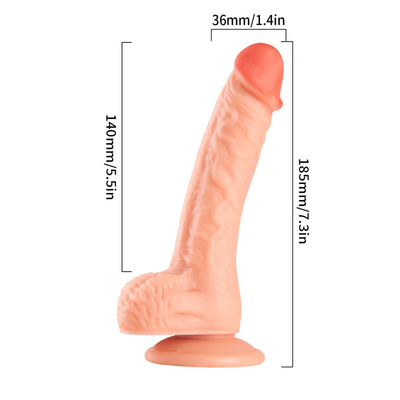 Realistis Dildo Body Aman G Spot Stimulator Dildos dengan Kuat Suction Cup untuk Tangan Free Play Sex Toys untuk Dewasa