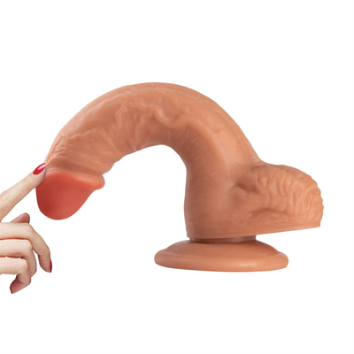 Realistis Dildo Body Aman G Spot Stimulator Dildos dengan Kuat Suction Cup untuk Tangan Free Play Sex Toys untuk Dewasa