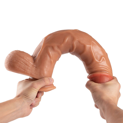 Rilis Baru Super Panjang 10 Inci Kualitas Tinggi Cairan Silikon Dildo Penis Karet Ponggawa Karet Mainan Seks Untuk Wanita
