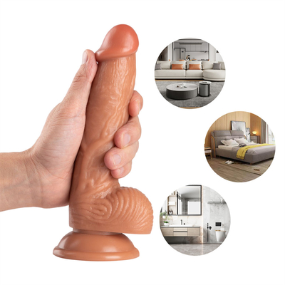 Dildo buatan super tebal besar dengan cangkir sedot Butt Plug - Fisting mainan seks dewasa