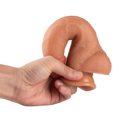 8.5 Inci Realistis PVC Dildo Mainan Seks Tubuh Aman Cangkir Hisap Kuat Ultra Lembut