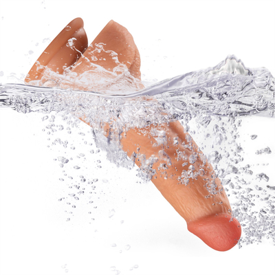 8.5 Inci Realistis PVC Dildo Mainan Seks Tubuh Aman Cangkir Hisap Kuat Ultra Lembut
