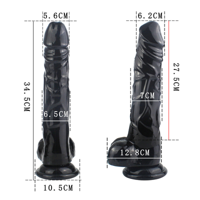 Mainan Seks Wanita Lembut TPE 10 Inci Realistis Besar Dildo Produk Seks Untuk Wanita Masturbasi