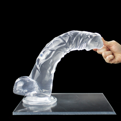 Mainan Seks Wanita Lembut TPE 10 Inci Realistis Besar Dildo Produk Seks Untuk Wanita Masturbasi