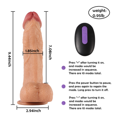 Dildo 12 Inci Anal Xxl Silikon Besar realistis remote control besar dildo vibrator untuk wanita mainan seks tali pada mendorong Di